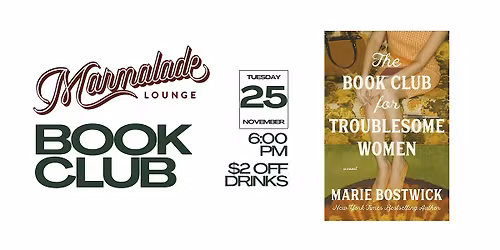 Marmalade Lounge Book Club Meet Up
