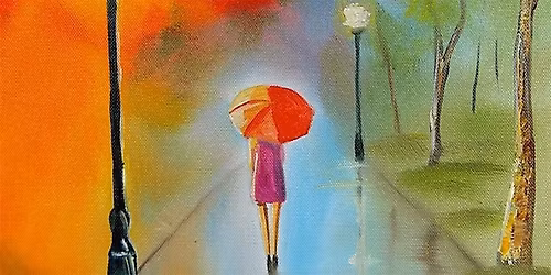 Paint Gordon Bruce's Red Umbrella, Liverpool