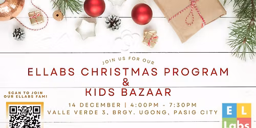 ELLabs Christmas Program & Kids Bazaar
