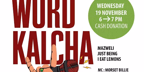 WORD KALCHA - Poetry, Spoken Word & Open Mic