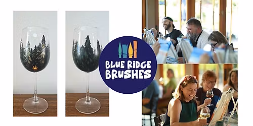 Paint + Sip: "Forest Campfire Wineglasses" at Bandit's Ridge Winery