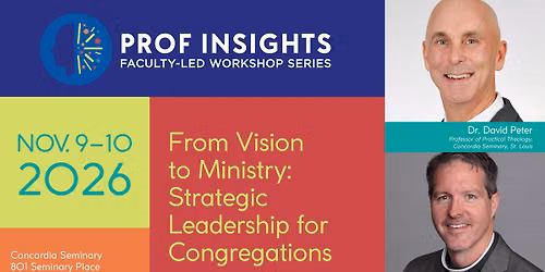 From Vision to Ministry: Strategic Leadership for Congregations