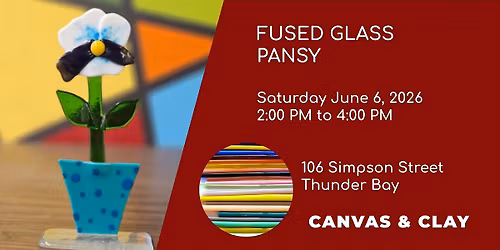 Fused Glass Pansy