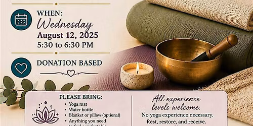 Gentle Yoga & Sound Bath Meditation With Yoga With Christi