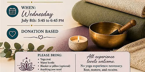 Gentle Yoga & Sound Bath Meditation With Yoga With Christi