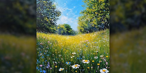 Flower Meadow  - Paint Along (& NA Sip)