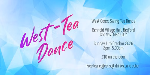 West-Tea Dance - Sunday Afternoon West Coast Swing