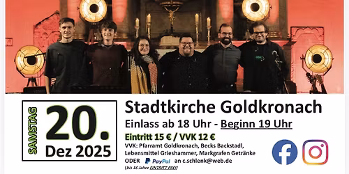 Weihnachtskonzert Lighthouse, Goldkronach 