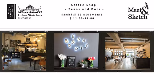 Urban Sketchers Bucharest @Beans and Dots