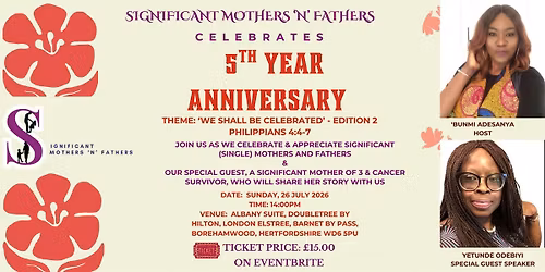 FIVE YEARS OF SHINE - CELEBRATING SIGNIFICANT (SINGLE) MOTHERS & FATHERS