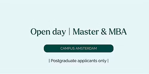 Master & MBA | Open Evening on Amsterdam campus