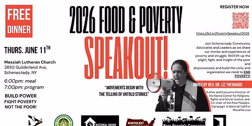 Food and Poverty Speak-Out with Rev. Dr. Liz Theoharis