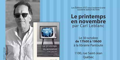 Causerie | Le printemps en novembre