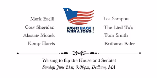 Fight Back with a Song! - a concert to flip the House and Senate