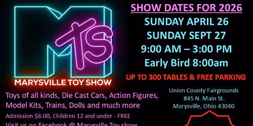 Marysville Toy Show