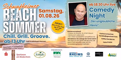Comedy Night mit \u201eder unglaubliche Heinz\u201c ab 18.00h 