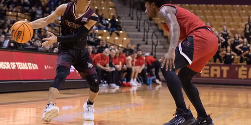 Appalachian State Mountaineers at Texas State San Marcos Bobcats Mens Basketball at Strahan Arena at the University Events Center