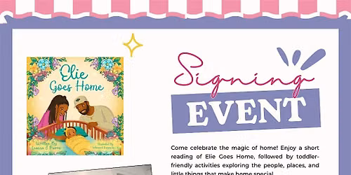 Elie Goes Home: A Special Storytime & Author Signing