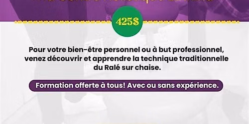 FORMATION MASSAGE RAL\u00c9 SUR CHAISE