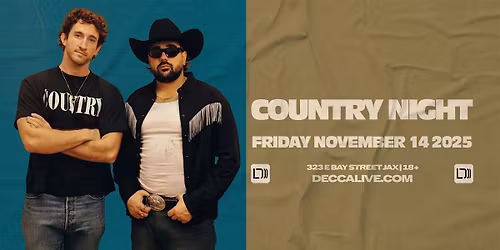 Country Night at DECCA LIVE | Friday 11.14.25