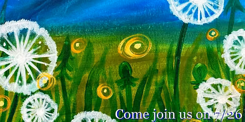 Summer Glow: Fireflies and Dandelions