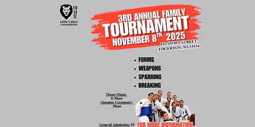 3rd Annual Lion's Den Family Tournament