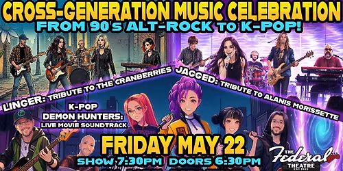 Cross-Generation Music Celebration: 90's Alt-Rock icons to today's K-Pop!