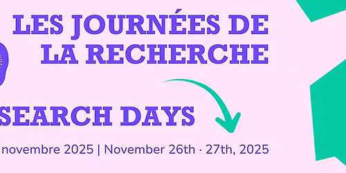 Journ\u00e9es de la recherche | Research Days