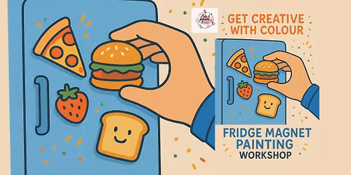 Fridge magnet painting workshop