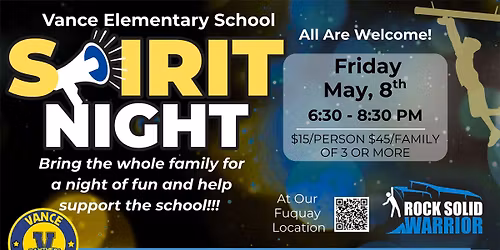 Spirit Night: Vance Elementary