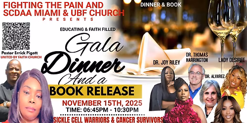 Sickle Cell Thanksgiving Gala & Book Release