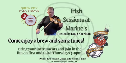 Irish Sessions with Doug Sheridan at Marino's- 1st and 3rd Thursdays
