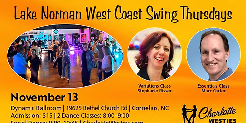 Lake Norman West Coast Swing Thursday