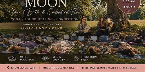 Strawberry Moon Sound Bath & Embodied Gentle Yoga Flow in the Park