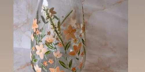 Flower & Petal vase Paint & Sip