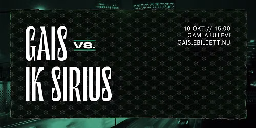 GAIS - IK Sirius i Allsvenskan — Gamla Ullevi