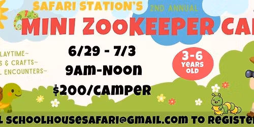 Mini Zookeeper Camp at Safari Station