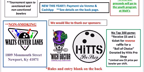 2nd Annual Vince's Crew 3 person 9 pin no tap