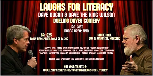 Laughs for Literacy- Dave Dugan & Dave the King Wilson
