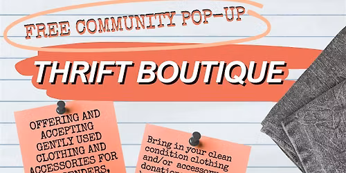 FREE Community Pop-up Thrift Boutique