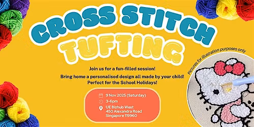 Cross Stitching Tufting Session