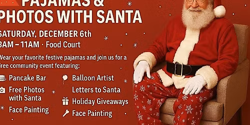 Pancakes, Pajamas and Photos with Santa