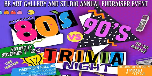 80's vs 90's Trivia Night Fundraiser with Silent Auction