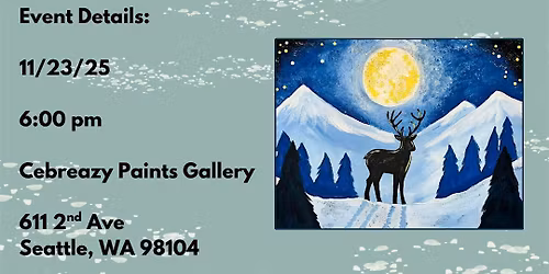Paint Party: Winter Reindeer