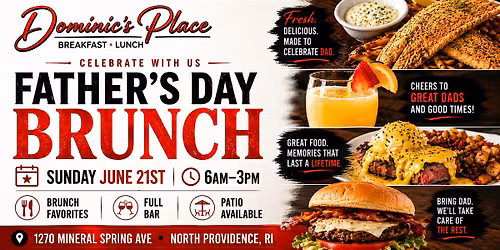 Father's Day Brunch at Dominic's Place!