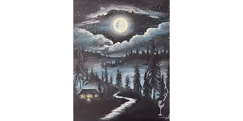Misty Moonlight - Paint and Sip in Austin | Classpop!\u2122