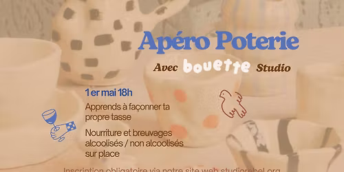 Ap\u00e9ro Poterie avec Bouette studio 