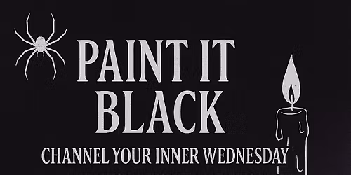 Paint It Black: A Wednesday-Inspired Painting Party \ufe0f