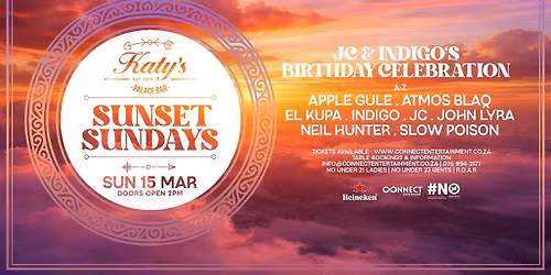 Sunset Sundays - Katys Palace Bar