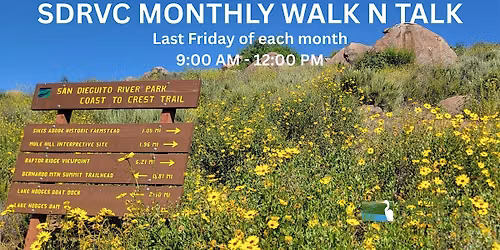 SDRVC Monthly Walk N Talk @ Bernardo Mountain